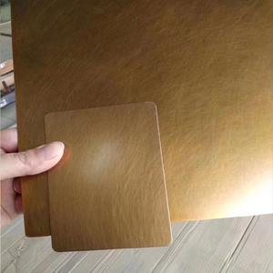แผ่นสแตนเลสเคลือบพีวีซีลายไม้บรอนซ์201 304 316สำหรับประตูห้องน้ำภาชนะห้องครัว - Product Image 6
