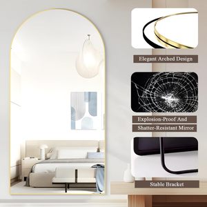 Miroir pleine longueur en alliage d'aluminium, sur pied et mural, pour décoration minimaliste <span class=keywords><strong>de</strong></span> la maison (vente en gros) - Product Image 4