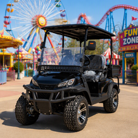 Voiturette de golf électrique multifonctionnelle personnalisée à 4 places, type buggy des dunes, avec batterie au lithium, vitesse de 30-50 km/h, autonomie de 90 km, pour parcs d'attractions