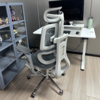 Chaise de bureau haut de gamme à hauteur de dossier réglable en maille pivotante chaise de direction de conférence ergonomique