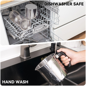 Stainless Steel Beverage <b>Container</b> with Fine Mesh Strainer & Cover 1-2L Capacity Dishwasher Safe Party Use - Product Image 5