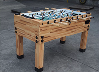 Table de baby-foot standard de 1,5 m avec 8 tiges, en bois massif, pour adultes, avec tableau de scores, ignifuge, pour la maison, le club, vente en gros