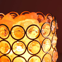 Lámpara de sal del Himalaya, lámpara de cristal de sal de pirámide Led USB, Lámpara decorativa de cristal, ambiente