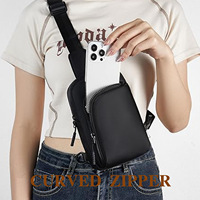 Nieuwe waterdichte schoudertas voor buiten, hardlopen, telefoon, brede band, crossbody tas, sport, yoga, heuptas voor mannen en vrouwen