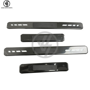 B Style Door Sill for G Wagon G Cass W464 AMG G500 G63 2019-2024 Glossy Twill Weave 6 Months Warranty Vacuum Bagged - Product Image 1