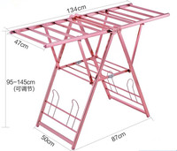 Cintre portable réglable Design pliable pour un lavage et un séchage pratiques Porte-vêtements pliable