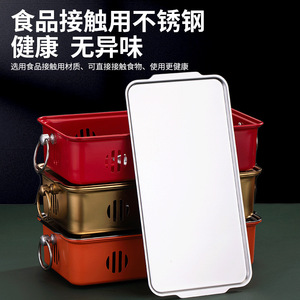 Rectangular Barbecue Warmer Red 32x16cm Meat Grill Heating Plate Commercial Hot Skewer Oven - Product Image 3