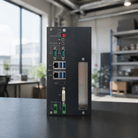 Ordinateur industriel sur rail DIN, chipset H110, prend en charge les processeurs LGA 1151 de 6e/7e/8e/9e génération, 2 ports LAN avec 1*PCIe X8, large plage de température, CE RoHS IPC