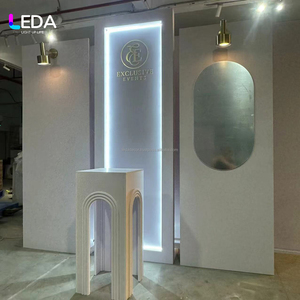 Nuevo Diseño LEDA, Soporte de Fondo Luminoso Acrílico Blanco Extraíble para Decoración de Entrada de Eventos y Fiestas de Boda - Product Image 3