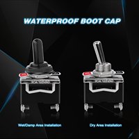 Interrupteur à bascule robuste 15A 250V 20A 125V SPST 2 broches ON/OFF pour voitures, camions, bateaux, voitures de course