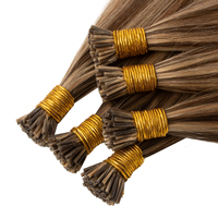 Extensions I-Tip Double Drawn Européennes, Cheveux Vierges Russes à Cuticules Intactes, Fusion à Froid, Qualité Salon