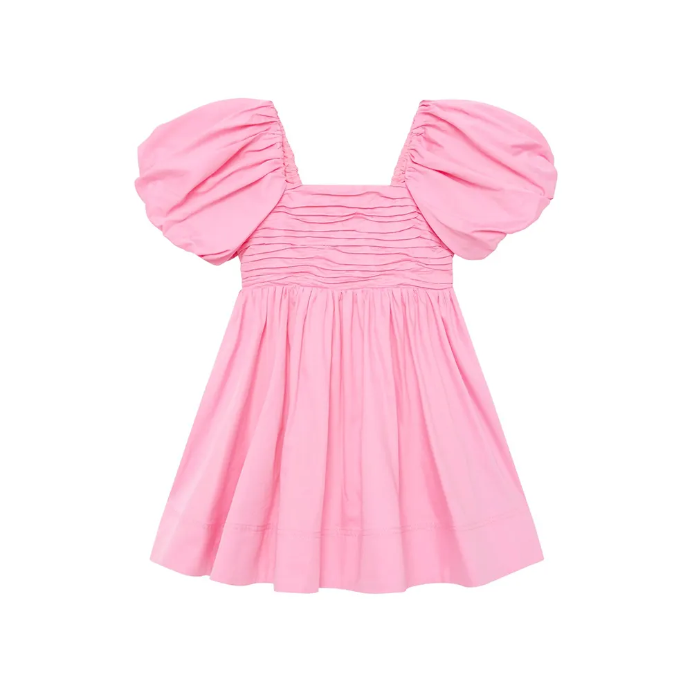 ชุดฤดูร้อน2023ใหม่สไตล์ทารกเด็กสาวชุดเสื้อผ้าเด็กกระโปรงสีบริสุทธิ์ชุดเจ้าหญิงฤดูร้อน