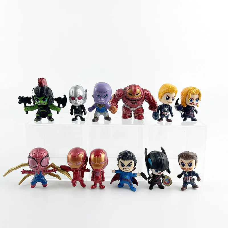 12 pezzi Set MINI eroe SpiderMans collezione speciale di animazione per bambini giocattoli modello giocattoli PVC Action Figure giocattoli