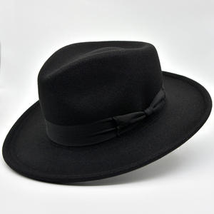 <span class=keywords><strong>Chapeau</strong></span> Fedora unisexe pour hommes et femmes, à large bord, déchirure, haut tombant, <span class=keywords><strong>chapeau</strong></span> <span class=keywords><strong>Borsalino</strong></span> Trilby pour fête, style de caractère - Product Image 4