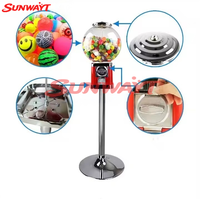 Distributeur automatique de jouets en métal à monnayeur avec capsules de bonbons et de boules de gomme pour enfants, 100 cm