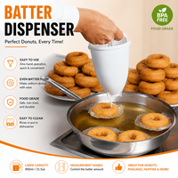 Offre Spéciale : Distributeur Manuel de Gaufres et de Donuts en Plastique Durable – Moule à Donuts et Biscuits à Utilisation Unique