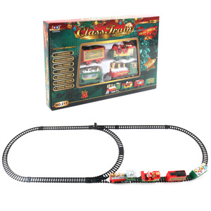 Coche de pista eléctrica de Navidad, simulación de juguete, Mini tren, coche eléctrico para niños, juguete para regalo - Product Image 1