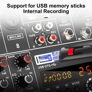 Mezclador Amplificador de Audio Profesional OEM GT10 de 550W*2 y 8 Canales para Actuaciones en Grandes Escenarios - Product Image 5