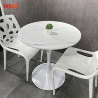 Runder Couch tisch Esstisch mit Steinplatte Couch tisch in Marmor optik
