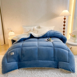 Housse de <span class=keywords><strong>couette</strong></span> <span class=keywords><strong>d</strong></span>'hiver <span class=keywords><strong>en</strong></span> <span class=keywords><strong>laine</strong></span> <span class=keywords><strong>d</strong></span>'<span class=keywords><strong>agneau</strong></span> velours lait et remplissage de <span class=keywords><strong>couette</strong></span> - Product Image 2