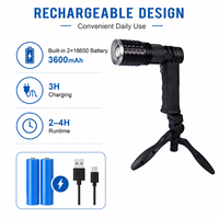 HENGBO W534 Lampe Torche LED T6 Rechargeable USB, Corps en Aluminium, Étanche IP54, 1000 Lumens, Certifiée ROHS, Lithium, Camping, EDC, Multi-usages