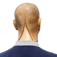 Masque en latex personnalisé pour homme, perruque intégrale, barbe, déguisement complet, farce, Halloween, Noël, maquillage écologique