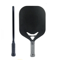 Raquette de pickleball personnalisée avec noyau en nid d'abeille, fibre de carbone T700, visage souriant