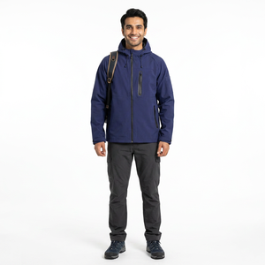 Unique Style Hooded Windbreaker Jacket Premium Quality Light <b>Weight</b> Breathable Eco-Friendly Hot Sale Best Design Man Full - Product Image 1
