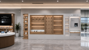 Diseño de Tienda de Teléfonos Móviles Premium, Muebles de Exhibición de Madera MDF Personalizados con Vidrio y LED, Equipamiento para Tiendas Minoristas de Electrónica - Product Image 6