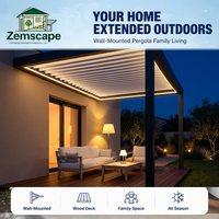 Pergola bioclimatique motorisée, toit à lamelles en aluminium imperméable, patio extérieur, jardin, taille personnalisée, directement de l'usine