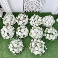 Rangkaian Bunga Peony Putih Buatan Desain Baru Grosir untuk Dekorasi Pernikahan dan Centerpieces