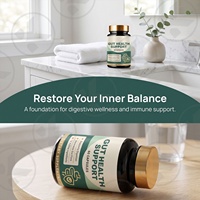 Capsules personnalisées OEM/ODM pour la santé intestinale naturelle, favorisant la digestion corporelle et l'immunité de la flore intestinale, ingrédients sans gluten