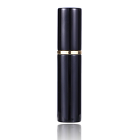 Venta al por Mayor de Botellas de Perfume Vacías de Vidrio Negro Reciclable de Lujo de 3 ml, 5 ml y 10 ml, Atomizador Recargable, Caja de Regalo, Serigrafía