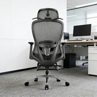 Chaise de bureau ergonomique avec soutien lombaire, chaises pivotantes de direction pour le personnel de bureau, chaise de bureau en maille de haute qualité