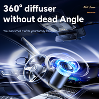Nouveau diffuseur d'arômes intelligent rechargeable pour voiture, brume nuageuse avec lampe à détection sonore et lumière RGB pour l'intérieur automobile