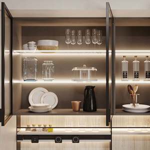 Durable Elegant Multifunctional <b>Sideboard</b> for <b>Kitchen</b> Dining Area Large Capacity Storage Drawers Cabinets Modern Wood Design - Product Image 5