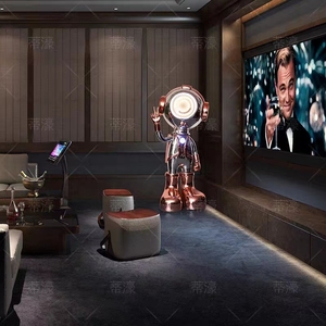 Sanxiang <span class=keywords><strong>New</strong></span> Punk Phong Cách Phi Hành Gia Máy Chiếu Ánh Sáng Kid Phòng KTV LED Đứng Đèn Điêu Khắc Trang Trí Đèn Sàn - Product Image 6