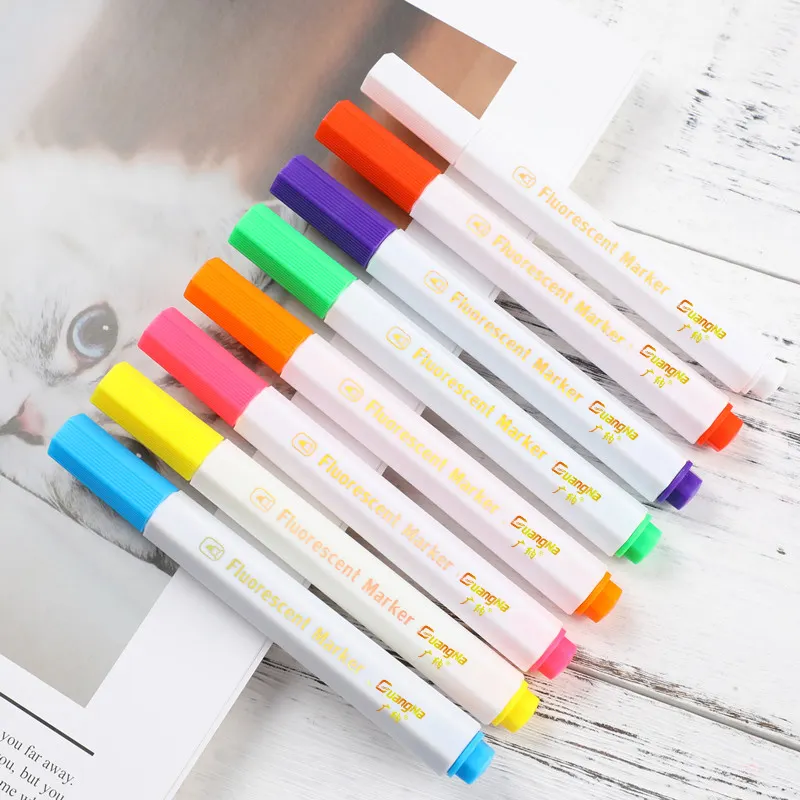 New Arrival 8 Colors set LED Writing Menu Board pen Flashing Boards Marker