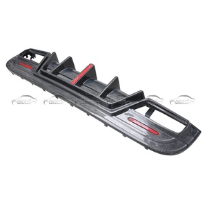 Carbon Fiber Rear Bumper Lip Sword Fins Spoiler Winglet <b>Diffuser</b> for Mercedes Benz GLA Class X156 GLA45 AMG 2013-2019 - Product Image 5