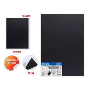 Pannello KT Singolo Peiyong 500x700x5mm Nero Adesivo per Progetti Artigianali e Espositivi Modello 689442 - Product Image 1