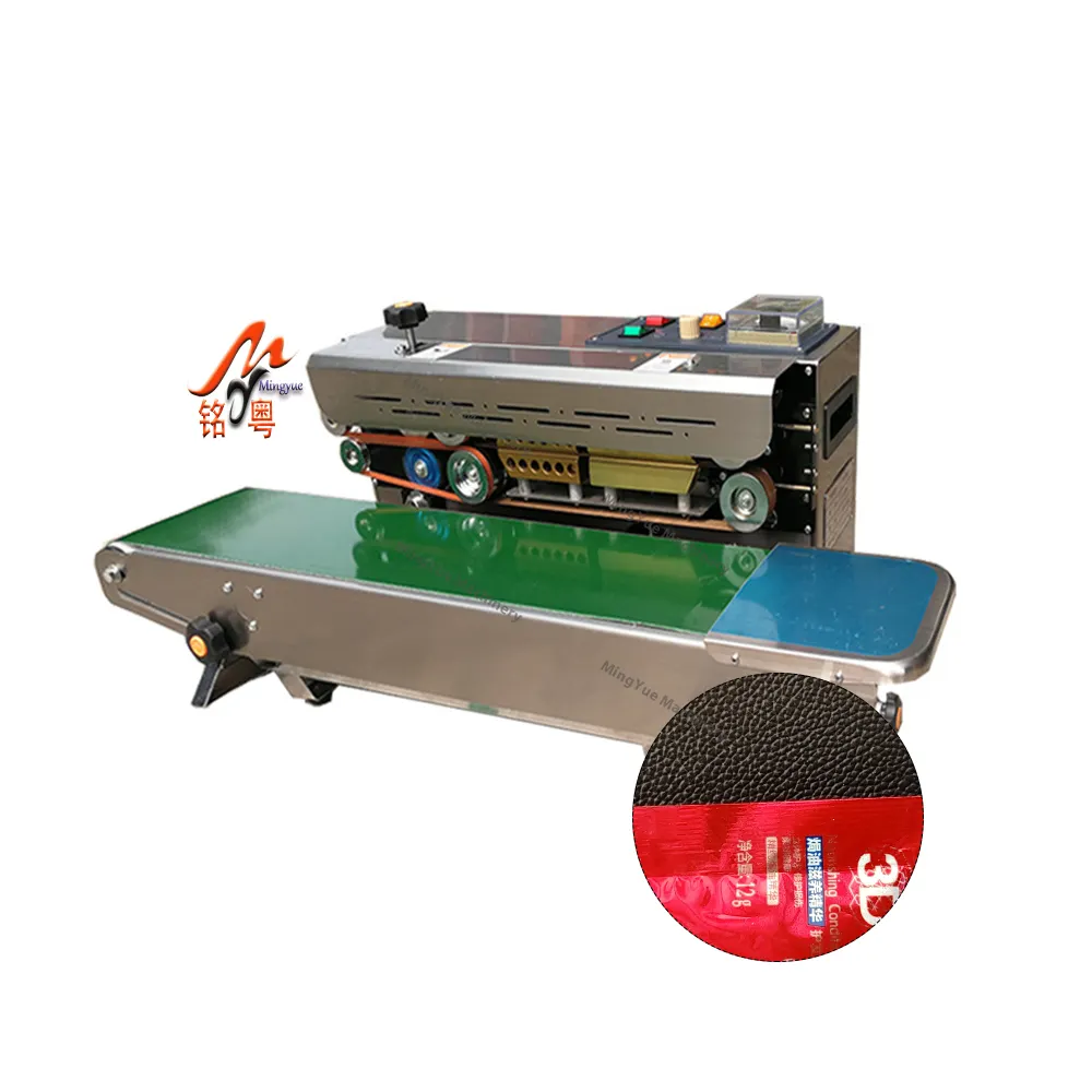 Impressora vertical automática pequena para sacos plásticos, máquina seladora de sacos térmicos para alimentos, impressora a jato de tinta contínua