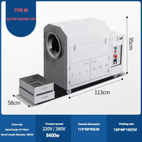Torréfacteur de noix automatique 50 KG/H machine à torréfier graines de citrouille cacahuète noix cacao fèves