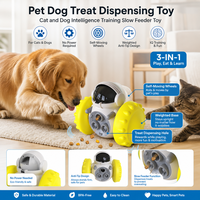 Jouet distributeur de friandises pour chien et chat, jouet d'entraînement d'intelligence pour chiens de petite et moyenne taille, jouet éducatif de poursuite pour animaux de compagnie