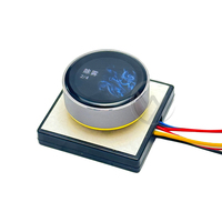 Pantalla circular DC12V con interruptor de perilla para espejo de baño inteligente para el hogar Atenuador de luz LED y controlador de desempañado