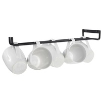 Support mural métallique personnalisé pour bar, organisateur de verres, étagère de rangement pour gobelets, porte-verres suspendu