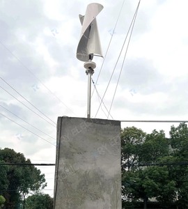 Générateur éolien hybride solaire-éolien 5 kW à axe vertical pour toit résidentiel, petite éolienne hélicoïdale pour maison et ferme - Product Image 2