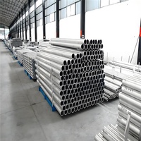 Tube en aluminium sans soudure ASTM B210 6063 T5 T6 rond, paroi mince de 3 mm, poli argenté, extrusion, anti-corrosion, construction extérieure