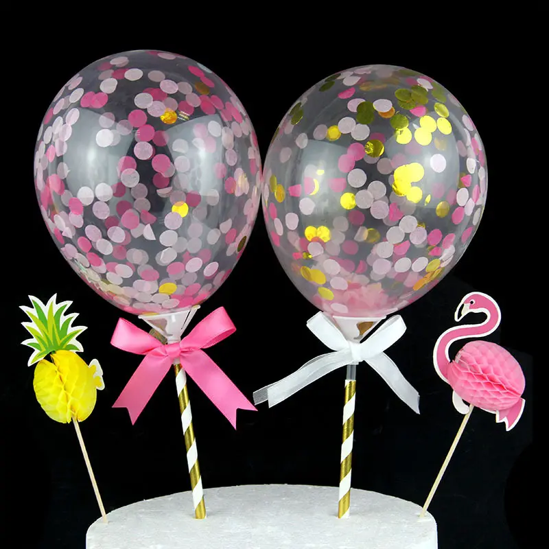 5 "palloncini per torte decorazioni per feste per bambini piene di paillettes festa di compleanno palloncini decorazioni per torta topper