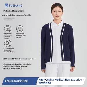 Uniformi a Maniche Lunghe per Infermiere Dssyon, Alta Qualità, Fornitura ODM, Uniforme <span class=keywords><strong>da</strong></span> <span class=keywords><strong>Infermiera</strong></span> Calda in Poliestere Lavorato a Maglia - Product Image 4