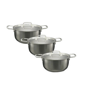Ménage moderne de cuisine orienté vers l'exportation, vente en gros bon marché, casserole droite en acier inoxydable personnalisée 24 cm du Cambodge - Product Image 6